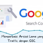 Google Search Console memiliki sebuah fitur performance, yang mana bisa mengintip konten-konten selama ini yang mendatangkan traffic. Kamu bisa menggunakan fitur GSC ini untuk memperbaiki artikel lama yang sepi traffic.