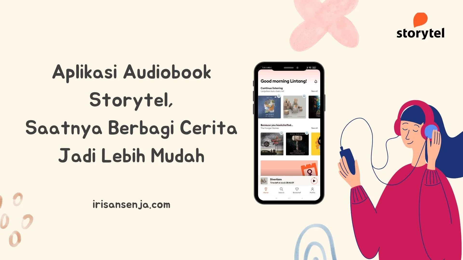 Storytel aplikasi audiobook Indonesia