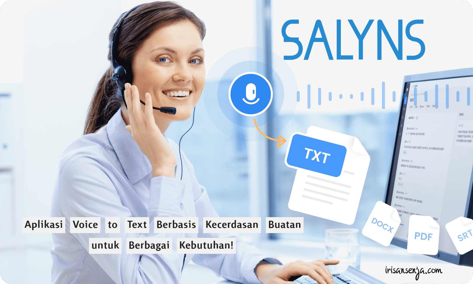 Salyns aplikasi voice to text