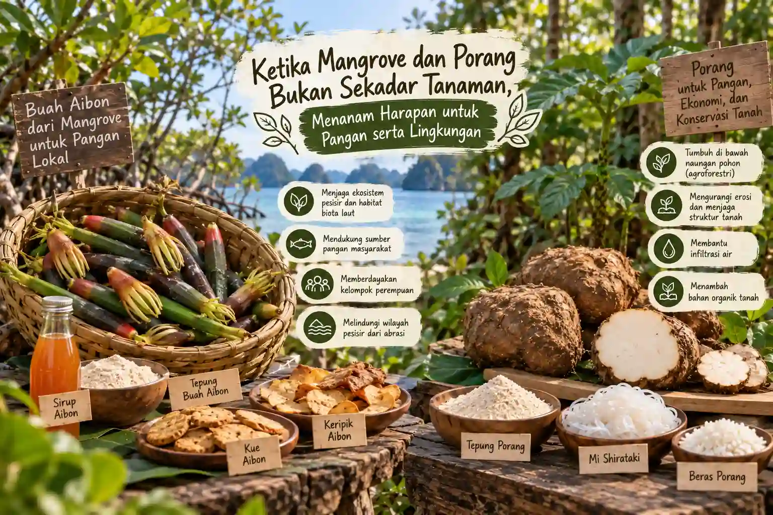 Ketika Mangrove dan Porang Bukan Sekadar Tanaman